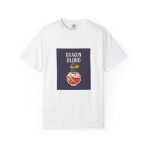 Dragon Blood T-Shirt, Unisex Graphic Tee for Gamers, Unique Costume Shirt, Fantasy Themed Apparel, Gift for Dragon Lovers